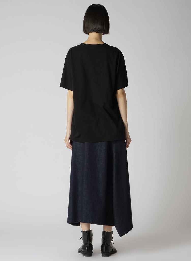 Y's Round Neck T-A Graphic T-Shirt Black YS-T19-068-2-04
