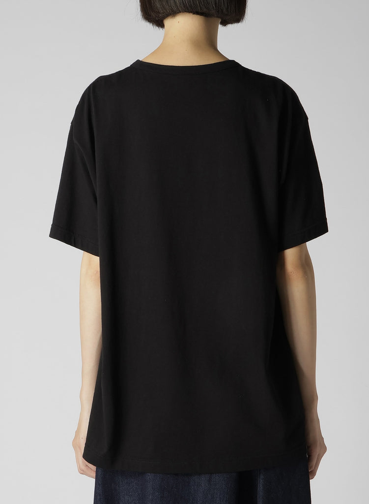 Y's Round Neck T-A Graphic T-Shirt Black YS-T19-068-2-04