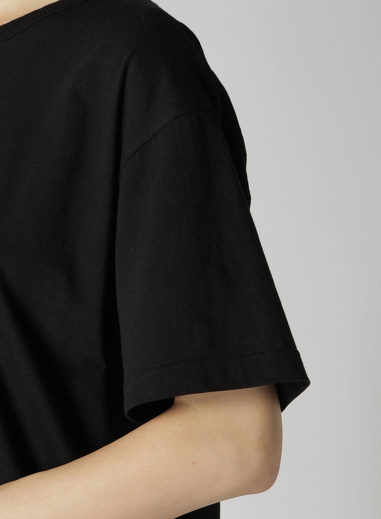 Y's Round Neck T-A Graphic T-Shirt Black YS-T19-068-2-04