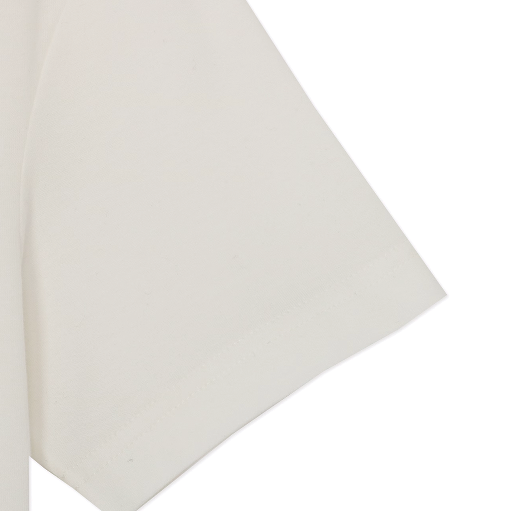 Y's Yohji Yamamoto Uneven Jersey T-Shirt Black / White