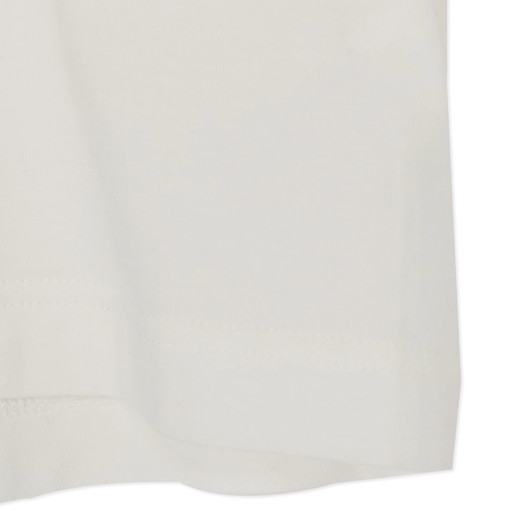 Y's Yohji Yamamoto Uneven Jersey T-Shirt Black / White