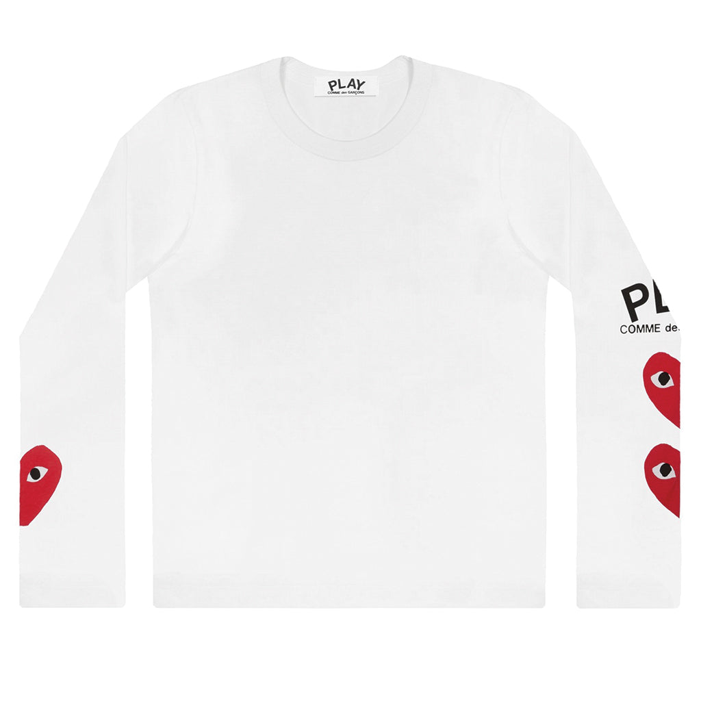 3 Heart Longsleeve White