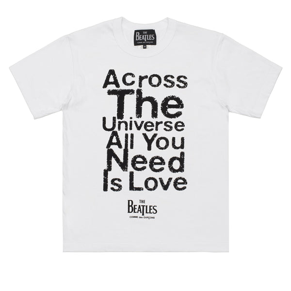 COMME des GARCONS x The Beatles All You Need Is Love T-Shirt White