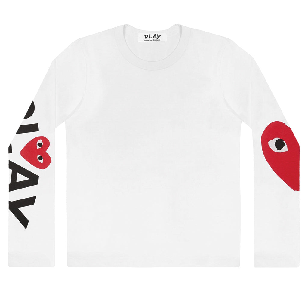 COMME des GARCONS PLAY Big Heart Longsleeve White