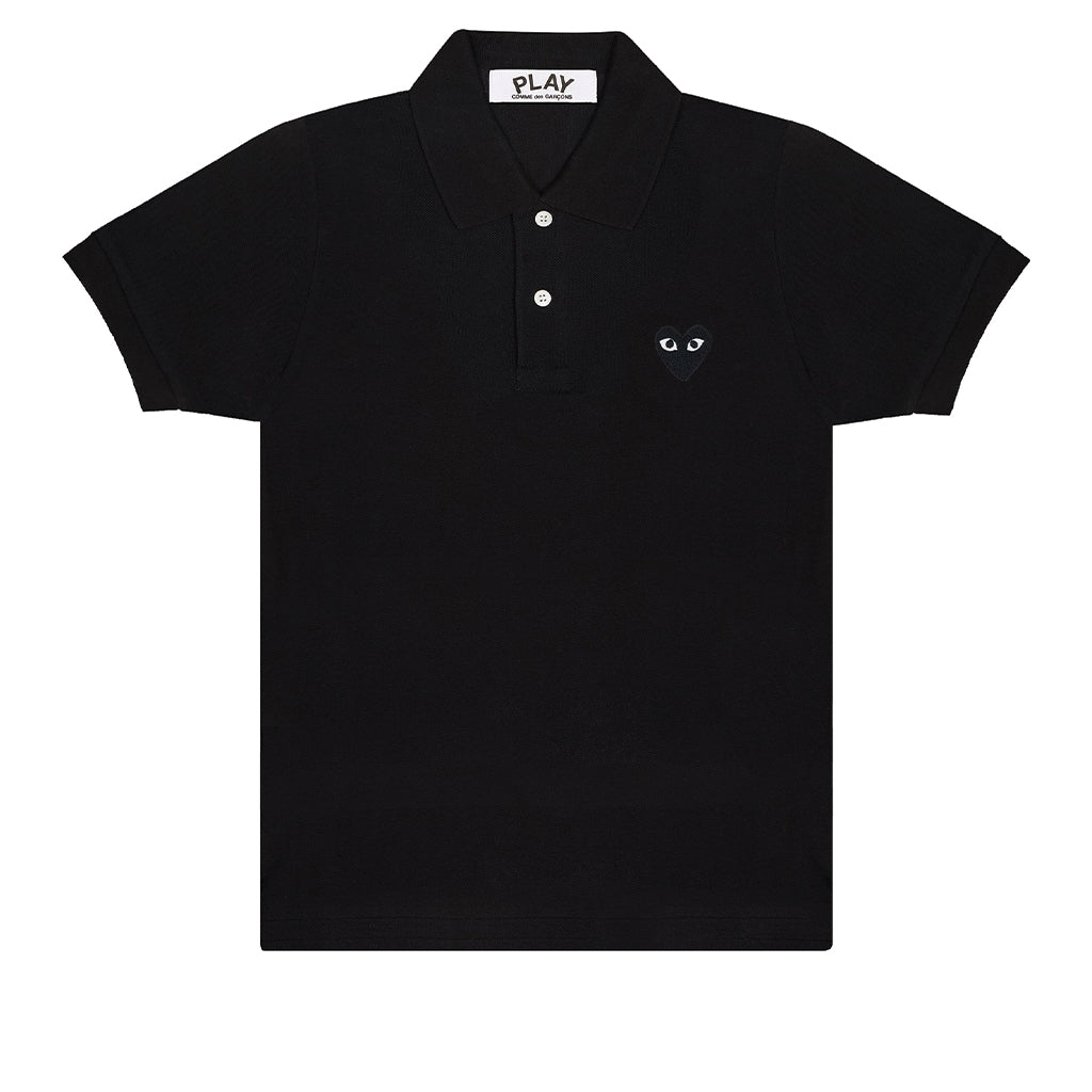 Polo Shirt Black Heart Black