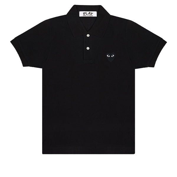 Polo Shirt Black Heart Black