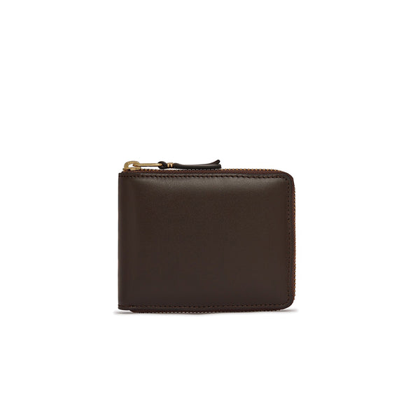 COMME des GARCONS Wallets Classic Full Zip Wallet Brown