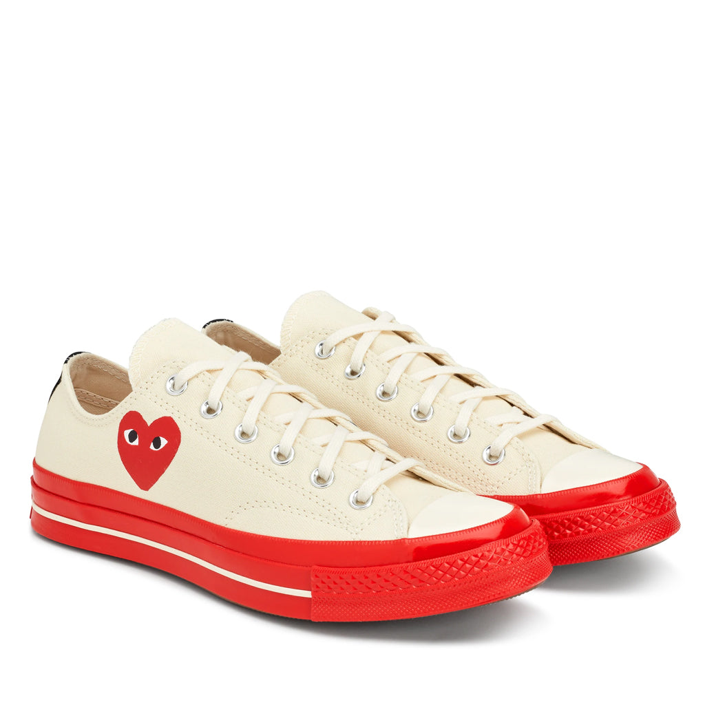 x Converse Chuck Taylor All Star '70 Red Sole Low White