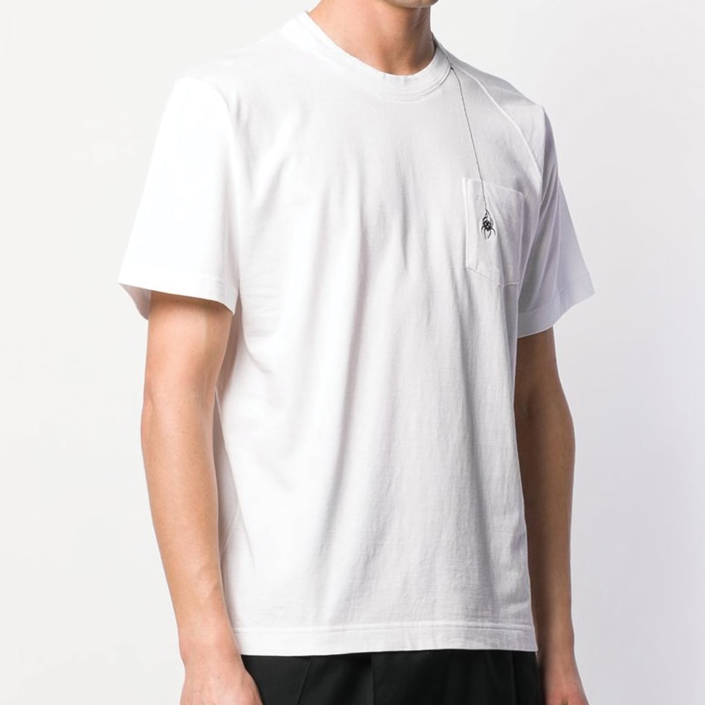 sacai x Dr. Woo Embroidered T-Shirt White