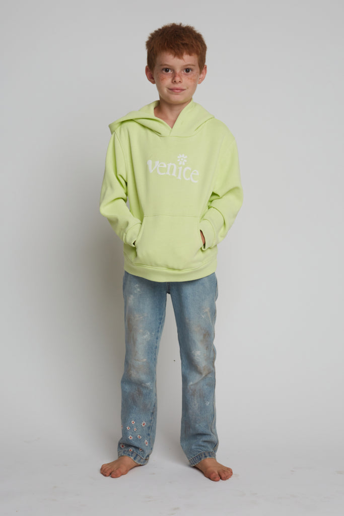 Kids Venice Be Nice Hoodie Green
