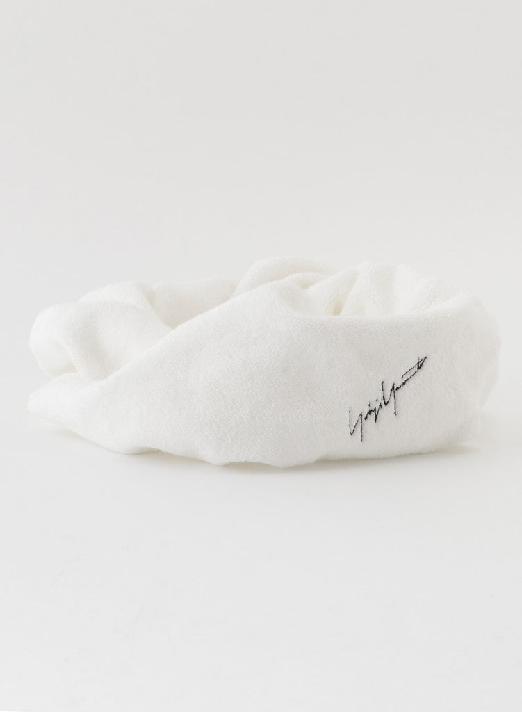 Yohji Yamamoto Towel Turban White HA-L98-064-1-02
