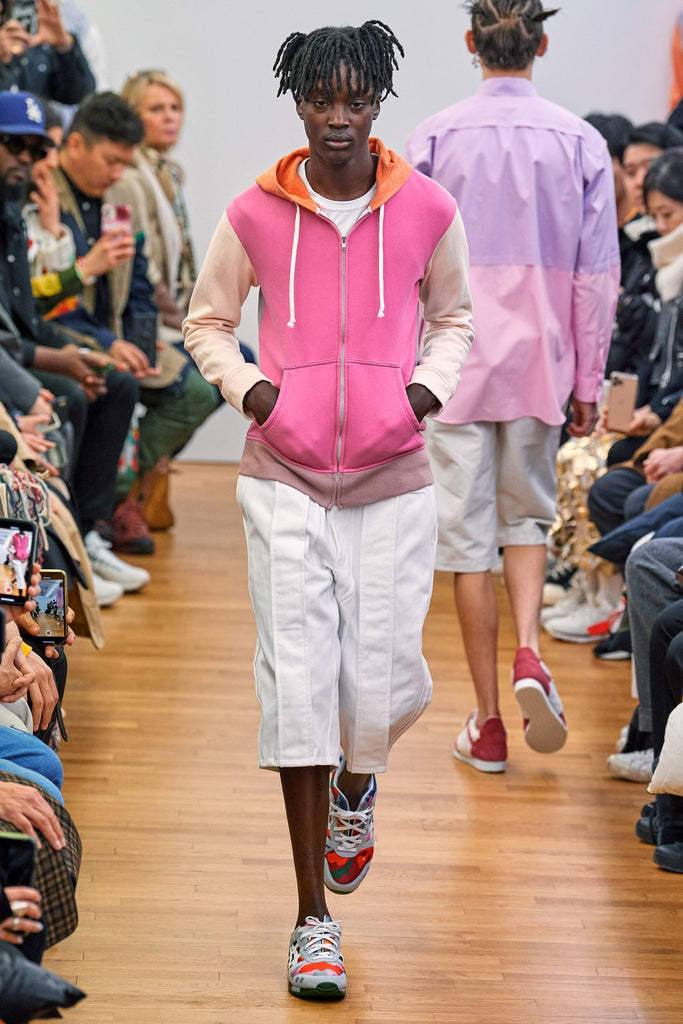 COMME des GARCONS SHIRT Colour Mix Logo Hooded Zip-Up Sweatshirt SALE
