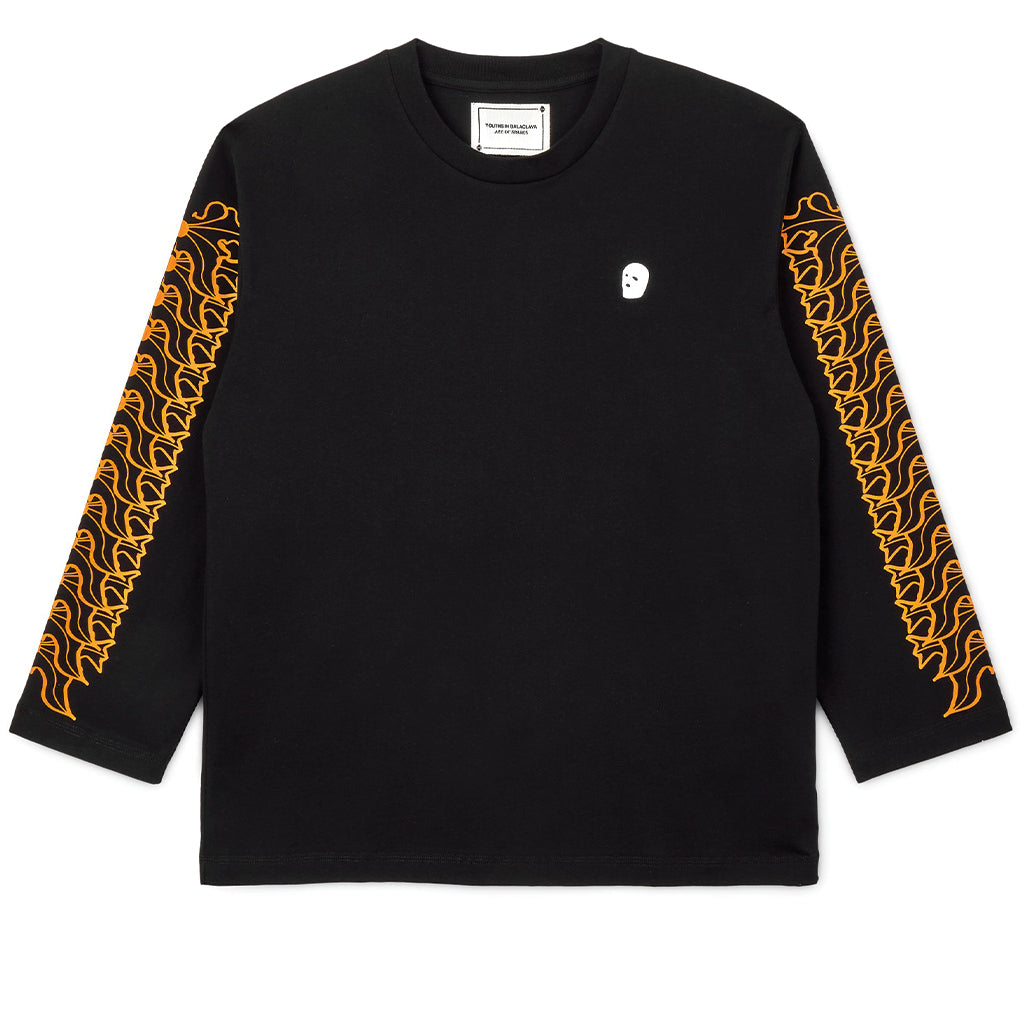 Youths in Balaclava Flower Print Longsleeve Black