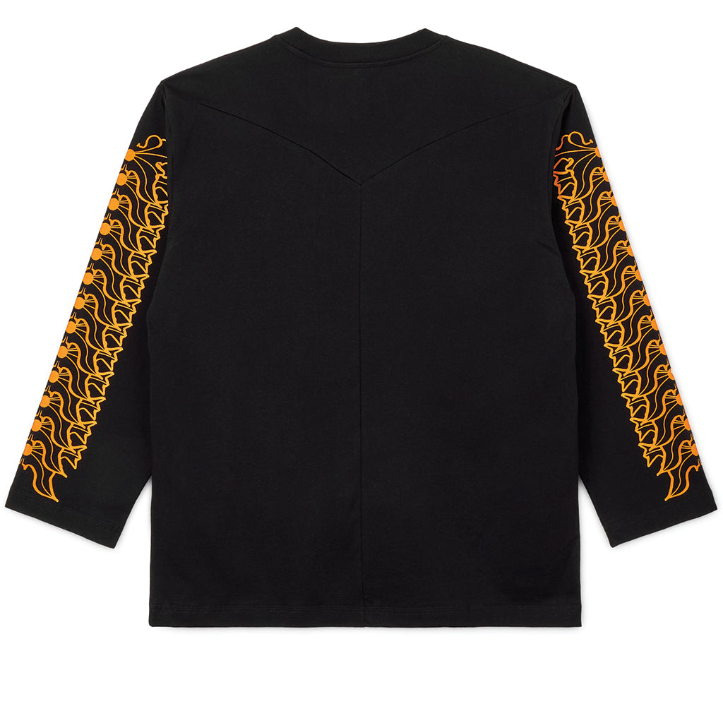 Youths in Balaclava Flower Print Longsleeve Black