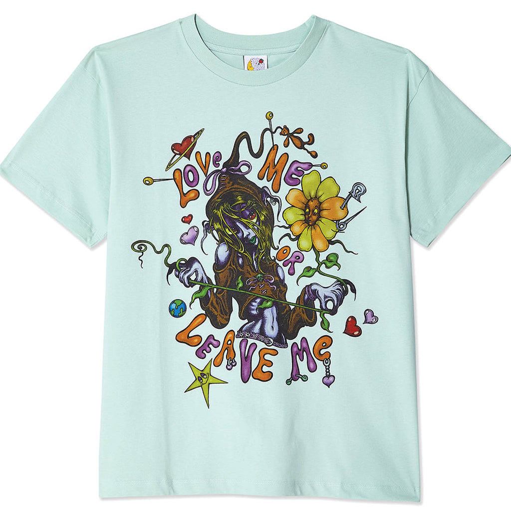 Sky High Farm Love Me Leave Me Graphic T-Shirt Light Green