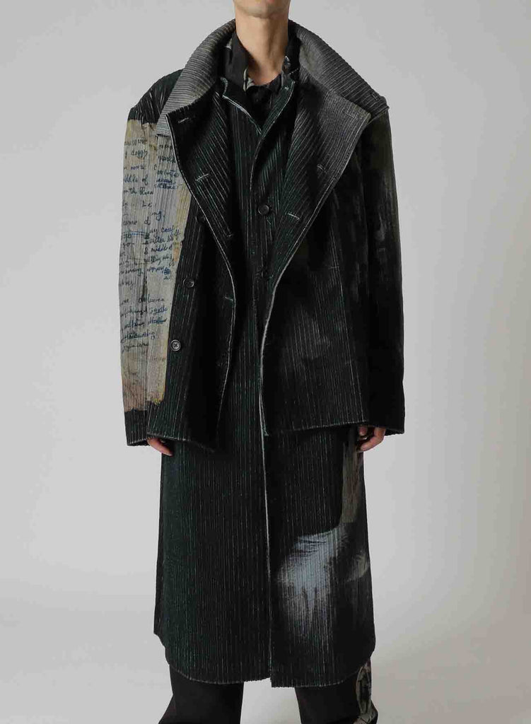 Zdzislaw Beksinski / Original Women Print Covered Long Jacket