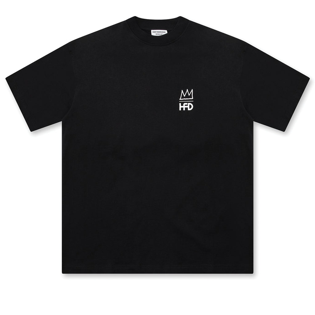 Honey F Dijon Jean-Michel Basquiat Crown T-Shirt Black HFD07T307