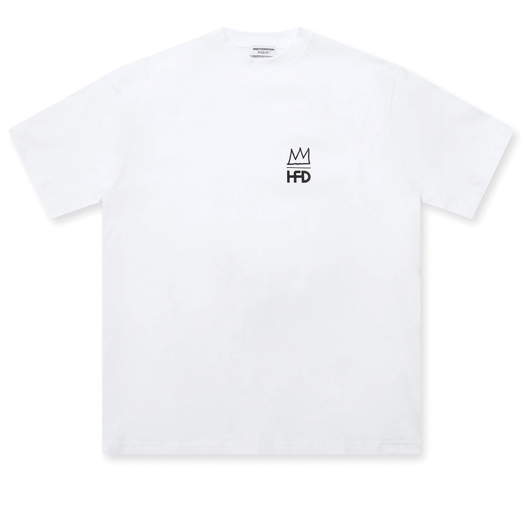 Honey F Dijon Jean-Michel Basquiat Crown T-Shirt White HFD07T307