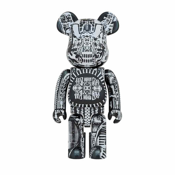 Medicom Toy BE@RBRICK H.R. Giger Chrome Ver. 1000% Black