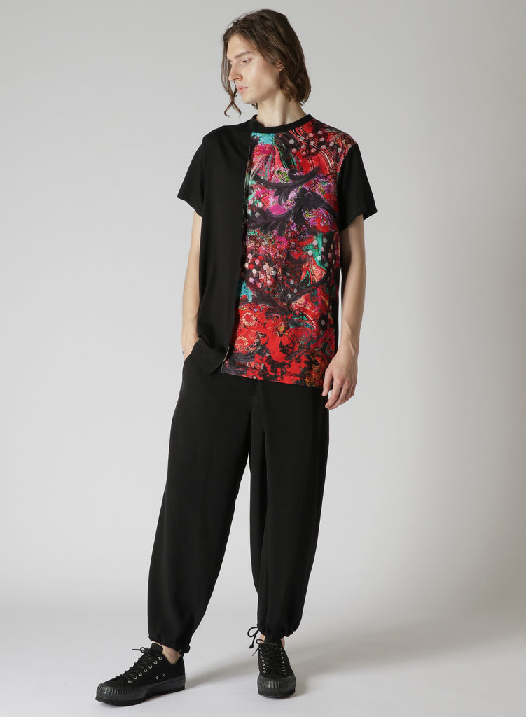 Yohji Yamamoto POUR HOMME Patchwork Print T-Shirt HZ-T21-078