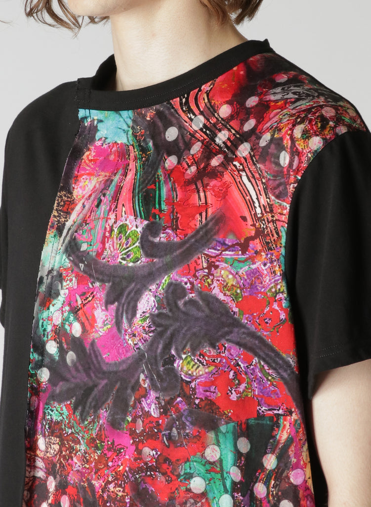 Yohji Yamamoto POUR HOMME Patchwork Print T-Shirt HZ-T21-078