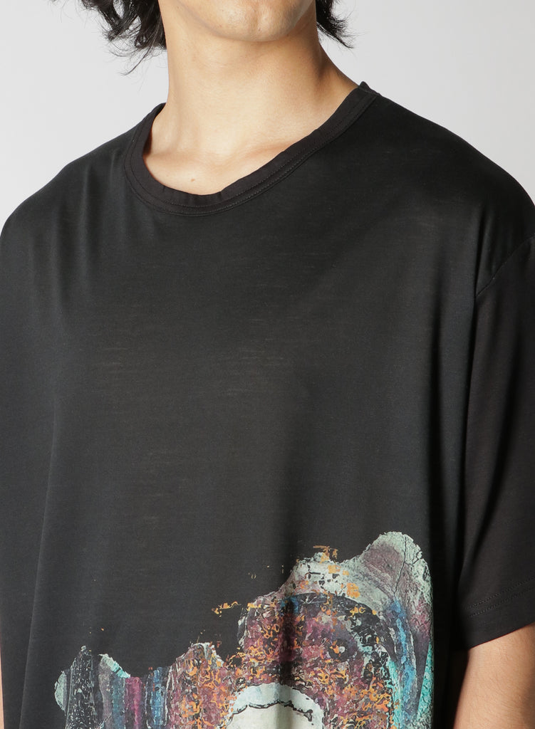 Yohji Yamamoto POUR HOMME Yamanekoken Print T-Shirt HZ-T24-271-1-03