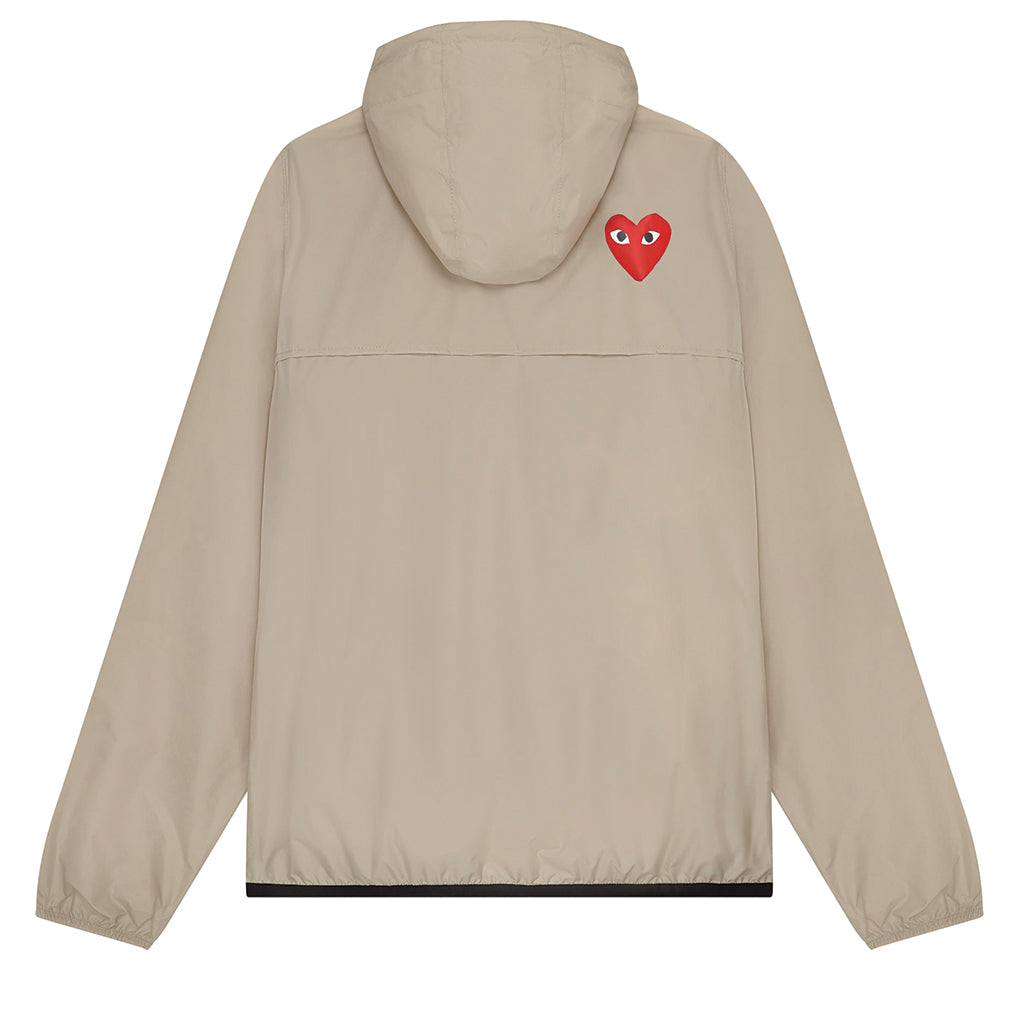 PLAY COMME des GARÇONS x K-WAY Half Zip Jacket Beige