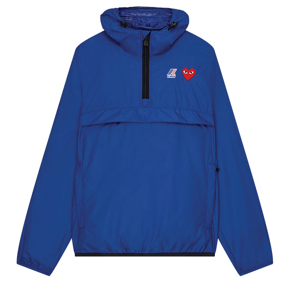PLAY COMME des GARÇONS x K-WAY Half Zip Jacket Blue