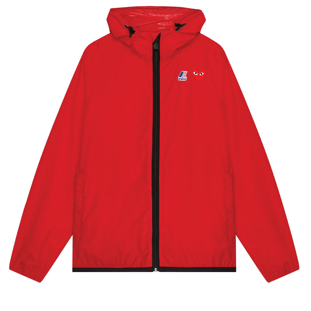 PLAY COMME des GARÇONS x K-WAY Zip Jacket Red