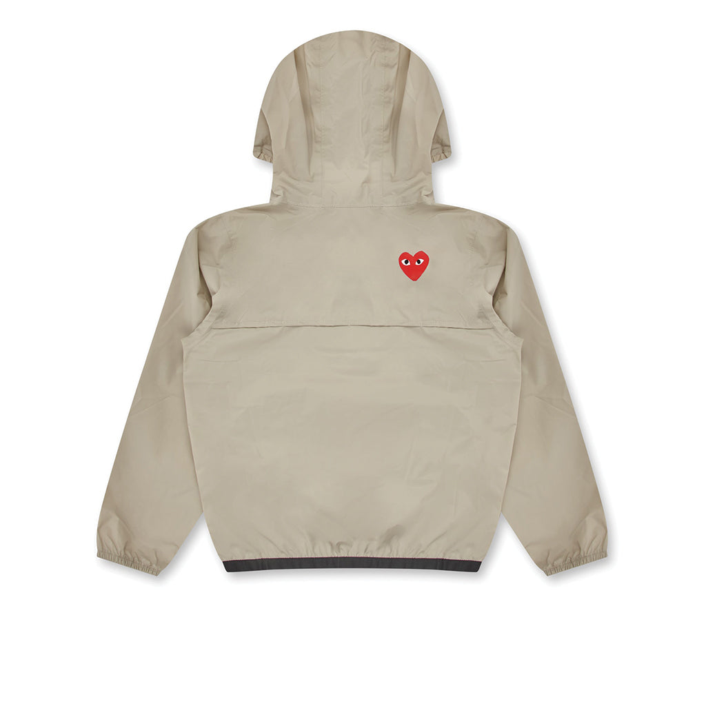 PLAY COMME des GARCONS x K-Way Half Zip Kids Jacket Beige K31247W