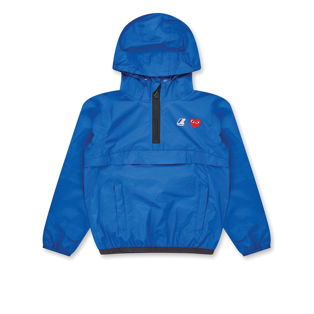 x K-Way Half Zip Kids Jacket Blue