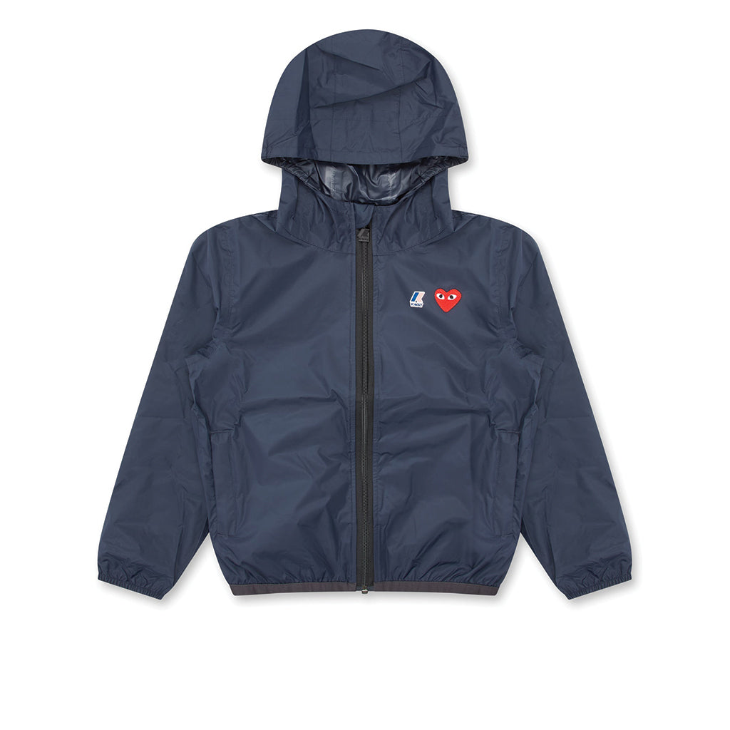 PLAY COMME des GARCONS x K-Way Full Zip Kids Jacket Navy