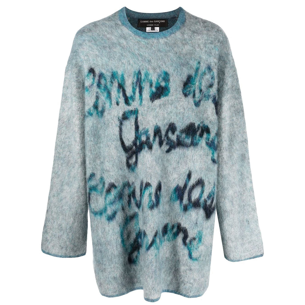 COMME des GARCONS Knitted Sweater Blue PJ-N008-W22
