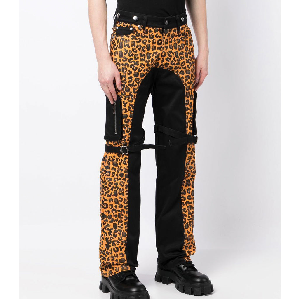 Youths in Balaclava Unisex Split Cargo Pants Leopard