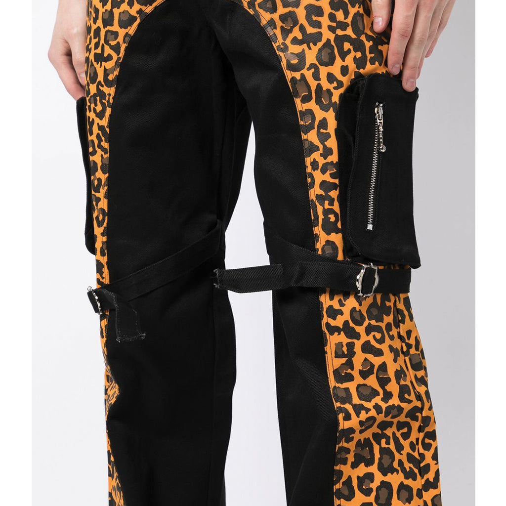 Youths in Balaclava Unisex Split Cargo Pants Leopard