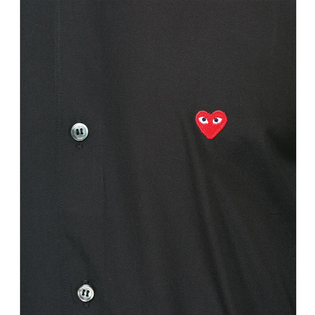 COMME des GARCONS PLAY Little Red Heart Shirt Black