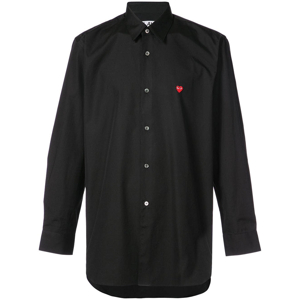 COMME des GARCONS PLAY Little Red Heart Shirt Black