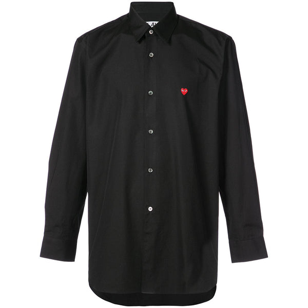 COMME des GARCONS PLAY Little Red Heart Shirt Black