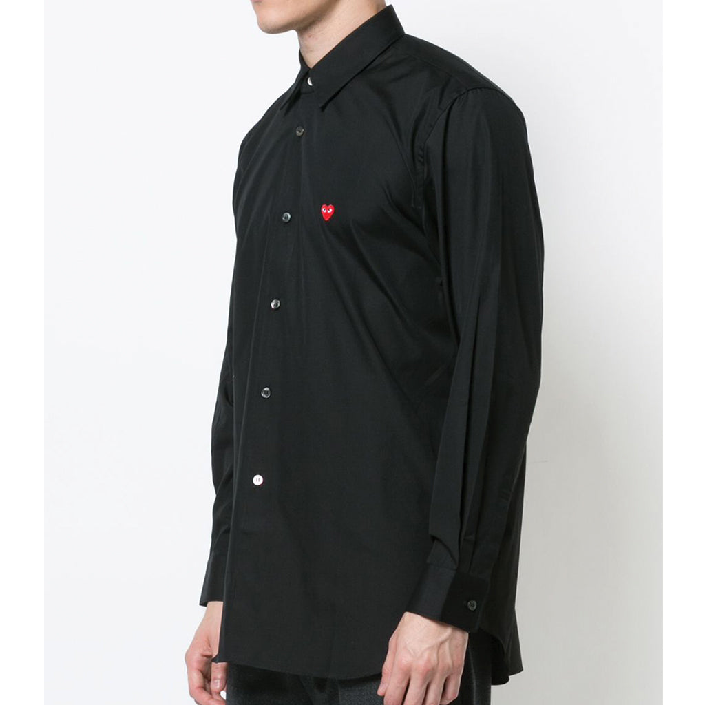 COMME des GARCONS PLAY Little Red Heart Shirt Black