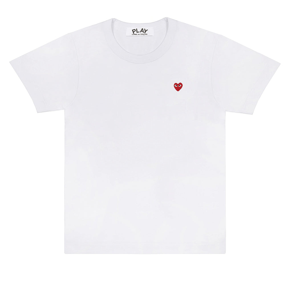 COMME des GARCONS PLAY Little Red Heart T-Shirt White