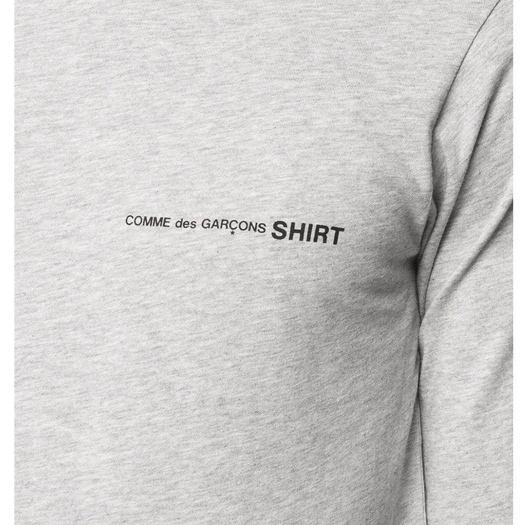 COMME des GARCONS SHIRT Front Print Logo Longsleeve Grey S28118-2