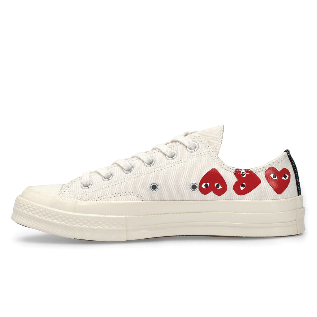 COMME des GARCONS PLAY x Converse Multi Heart Chuck Taylor All Star '70 Low White