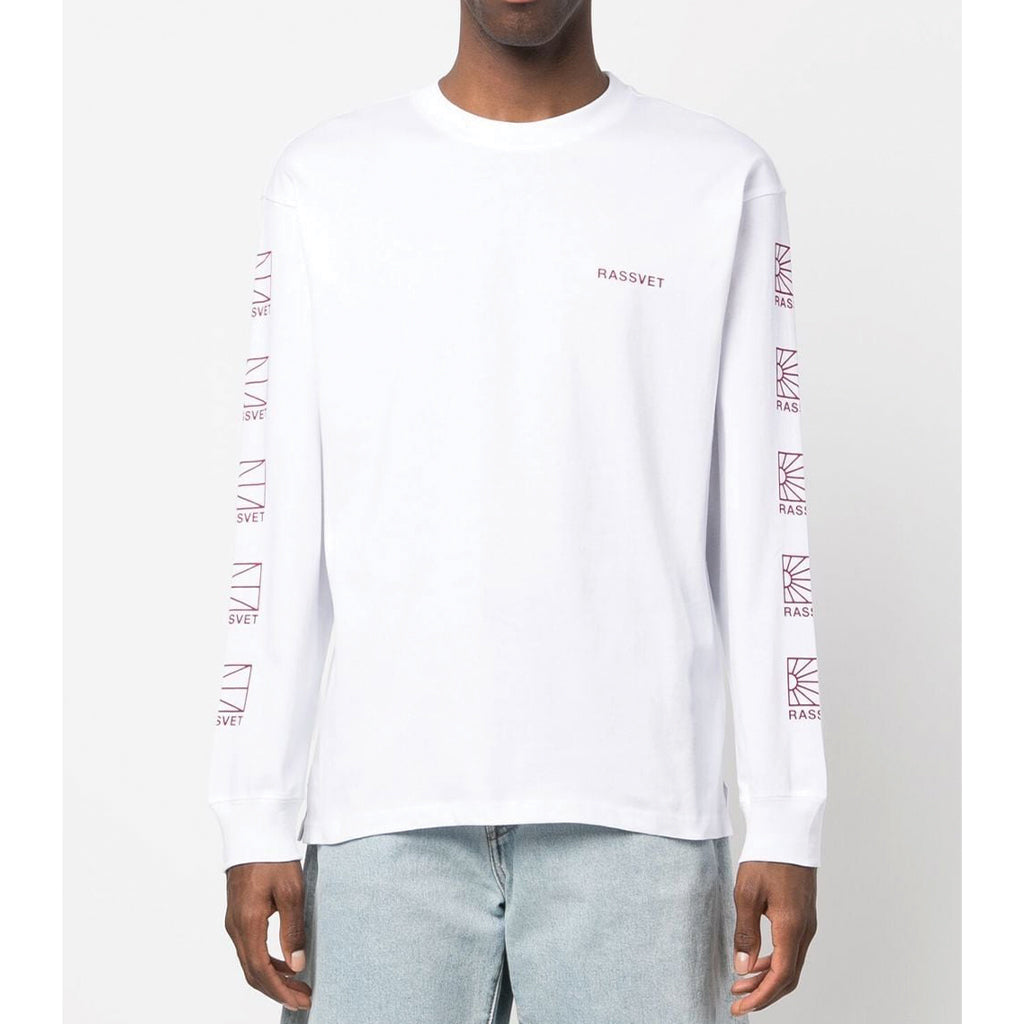 Rassvet Multi Logo Longsleeve White PACC12T012