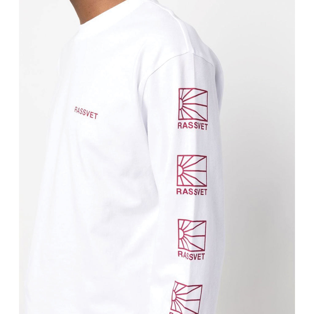 Rassvet Multi Logo Longsleeve White PACC12T012