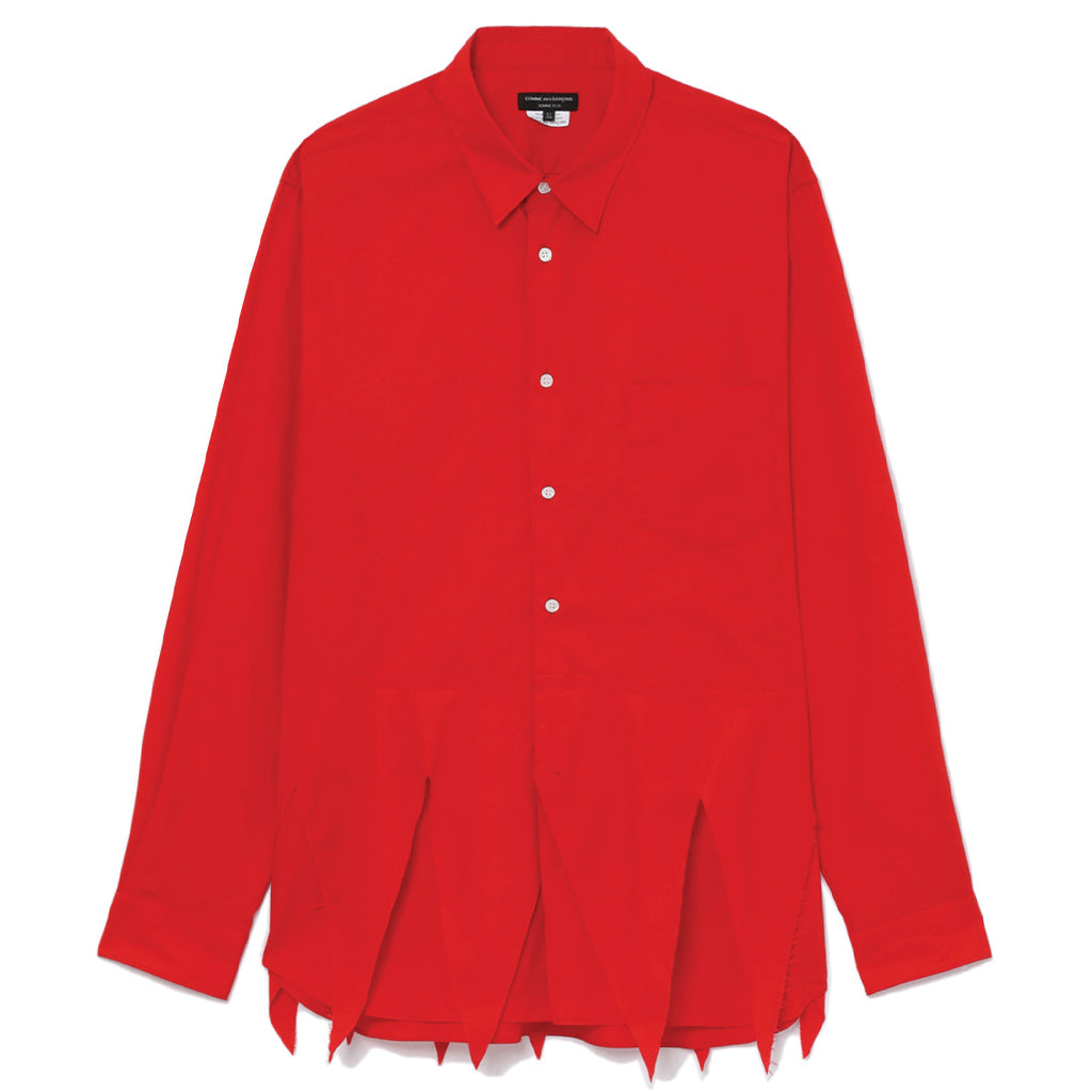 COMME des GARCONS Homme Plus Asymmetrical Shirt Red PK-B016-S23