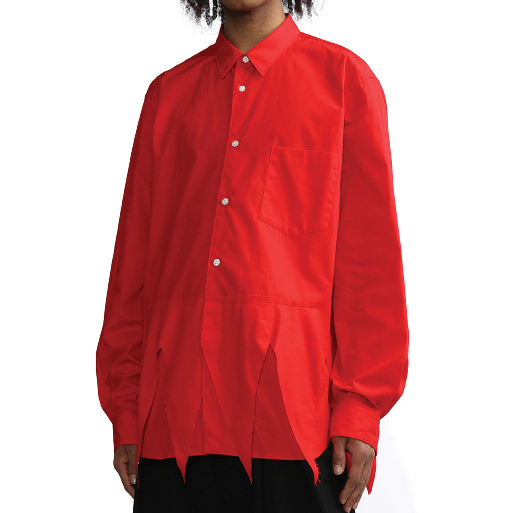 COMME des GARCONS Homme Plus Asymmetrical Shirt Red PK-B016-S23