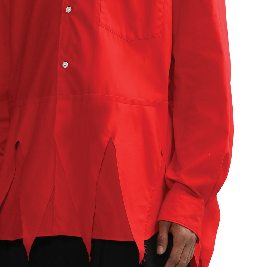 COMME des GARCONS Homme Plus Asymmetrical Shirt Red PK-B016-S23