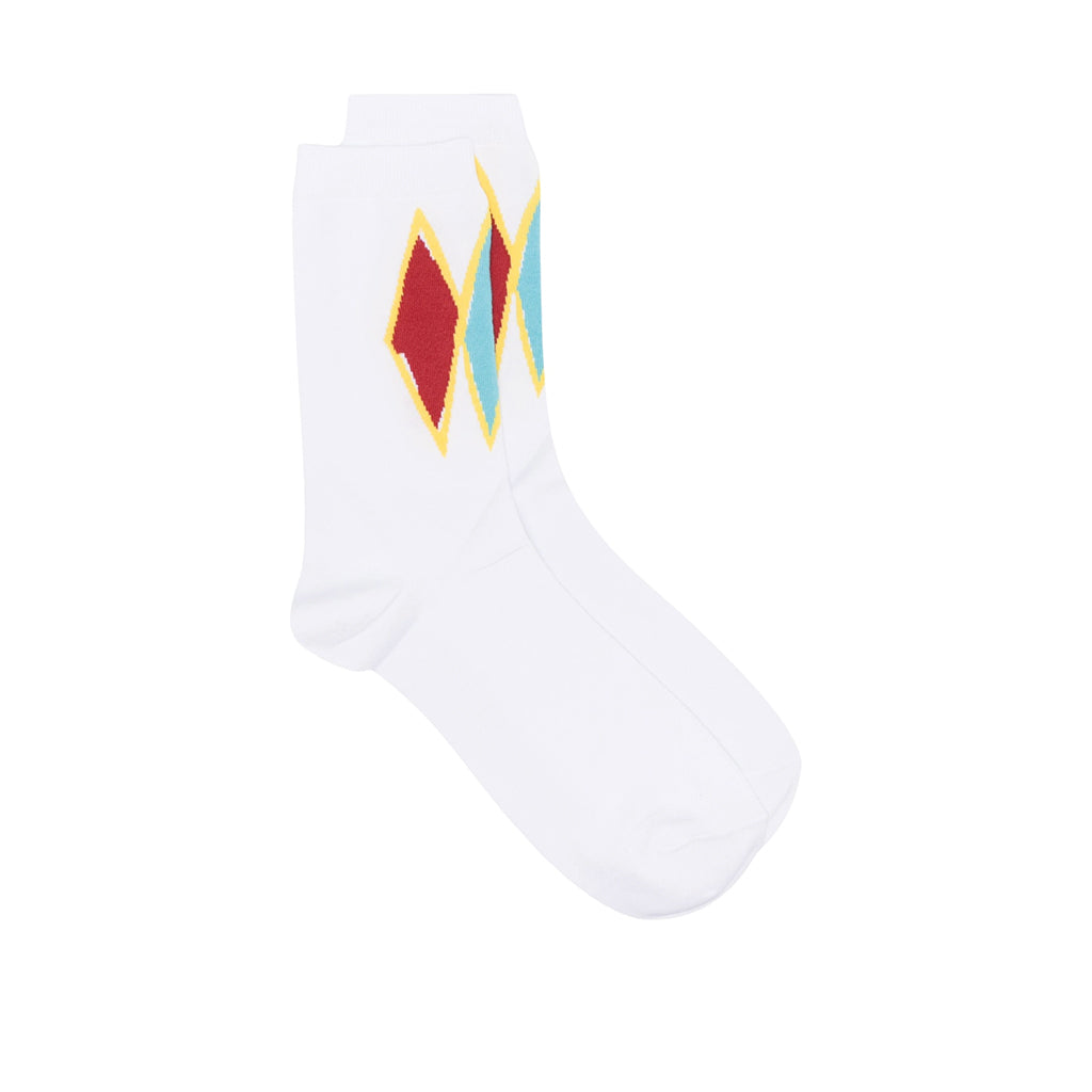 COMME des GARCONS Homme Plus Multi Colour Socks White PK-K502-S23