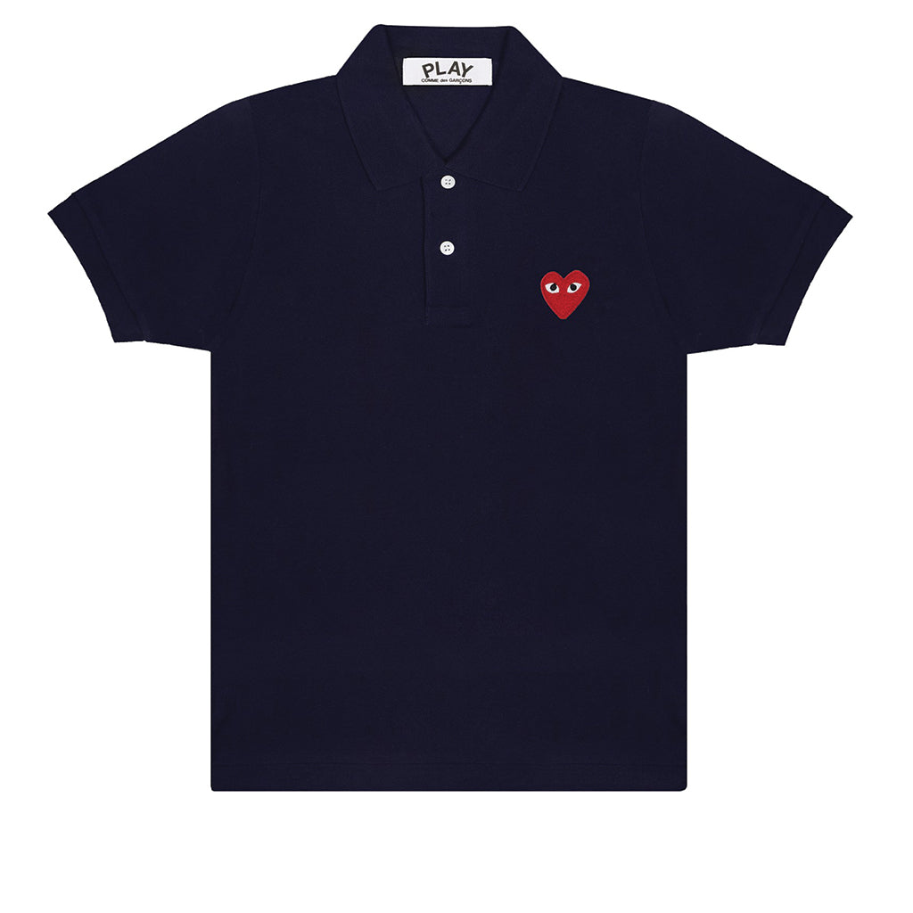COMME des GARCONS PLAY Polo Shirt Navy