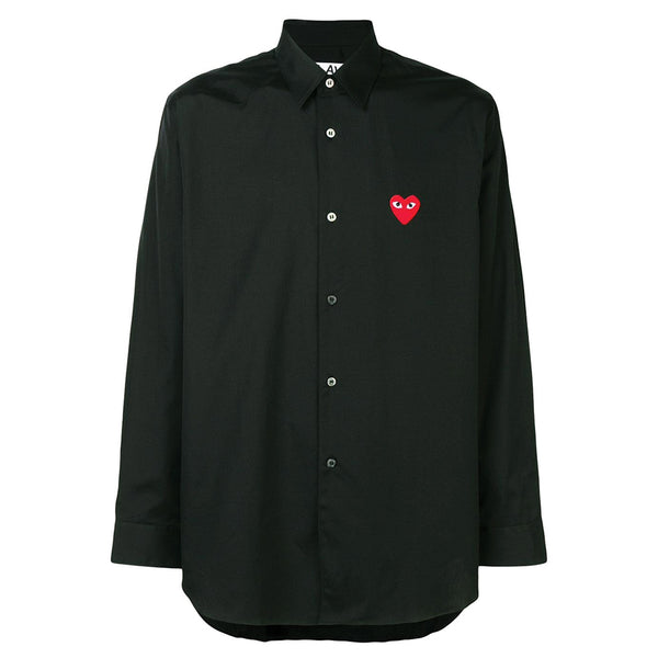 COMME des GARCONS PLAY Red Heart Shirt Black